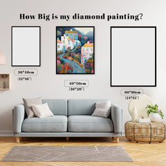 Whimsical Hillside Houses Path