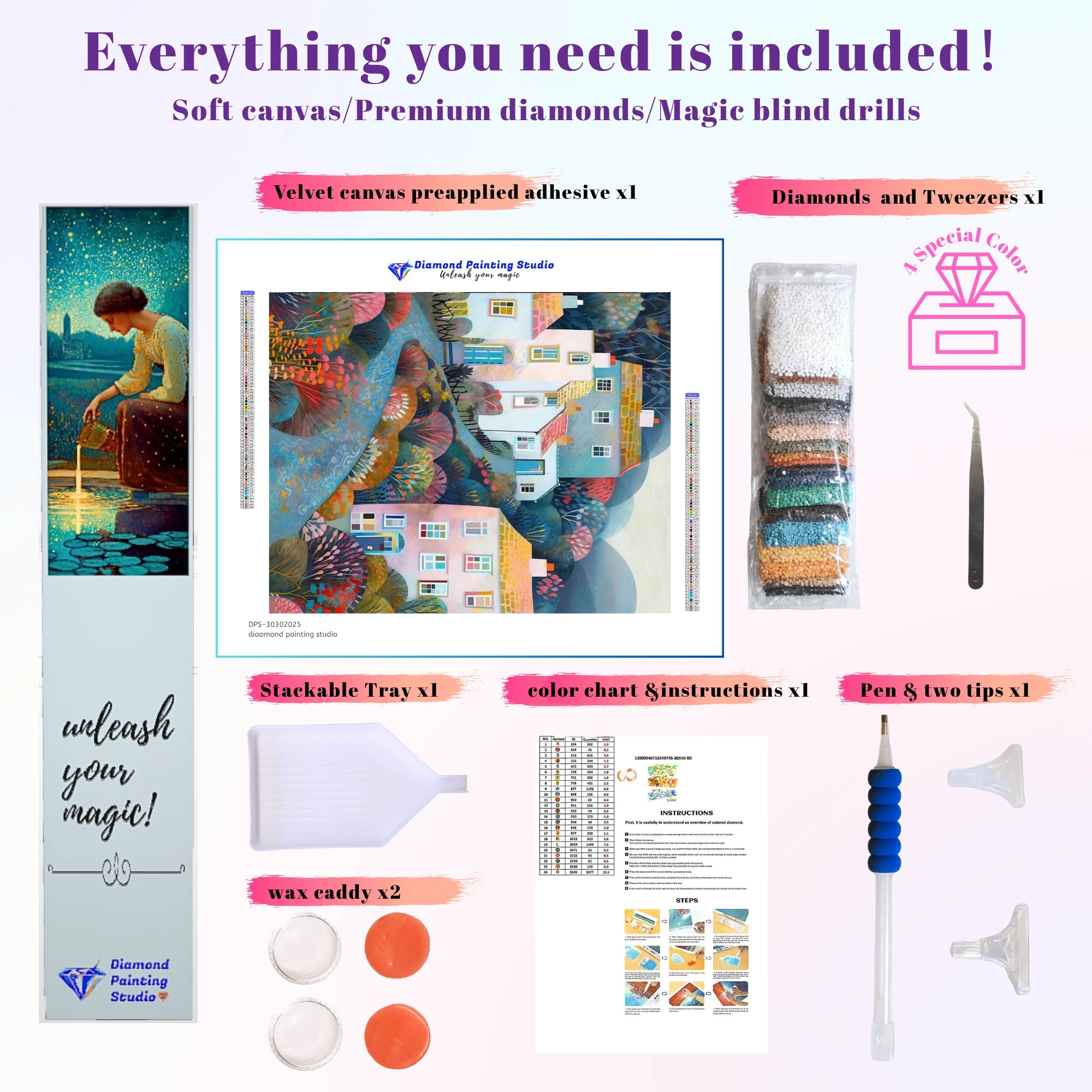 Whimsical Hillside Houses Path