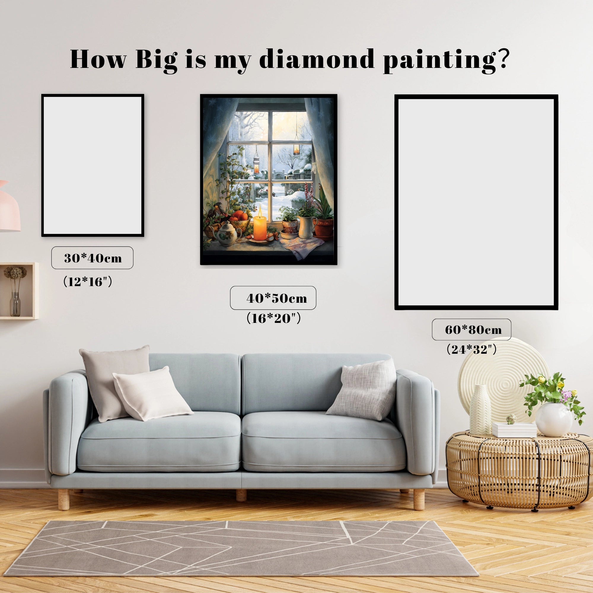 Winter Window Candle Glow