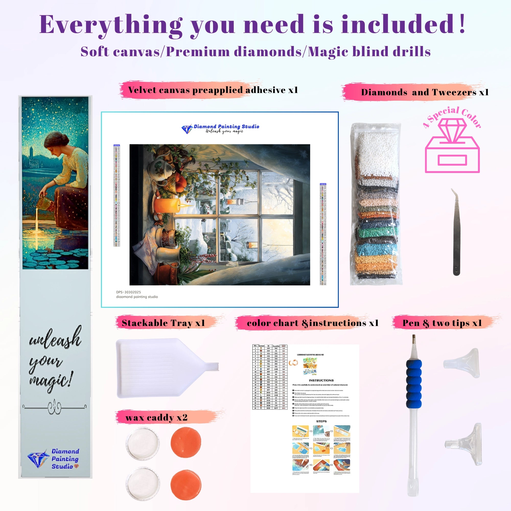 Winter Window Candle Glow