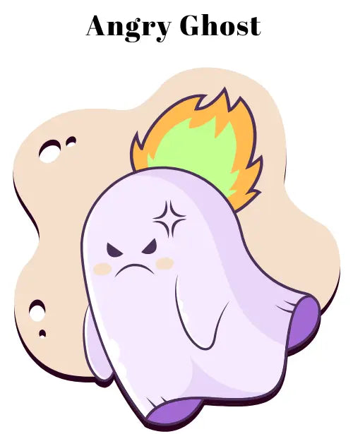 Happy Ghost -Mini  Sad/Angry/Confused/Happy Ghost