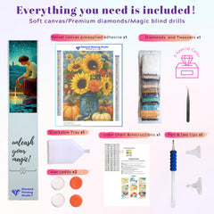 Autumn Sunflowers in Jar