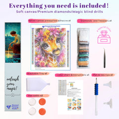 Floral Deer & Blossoms