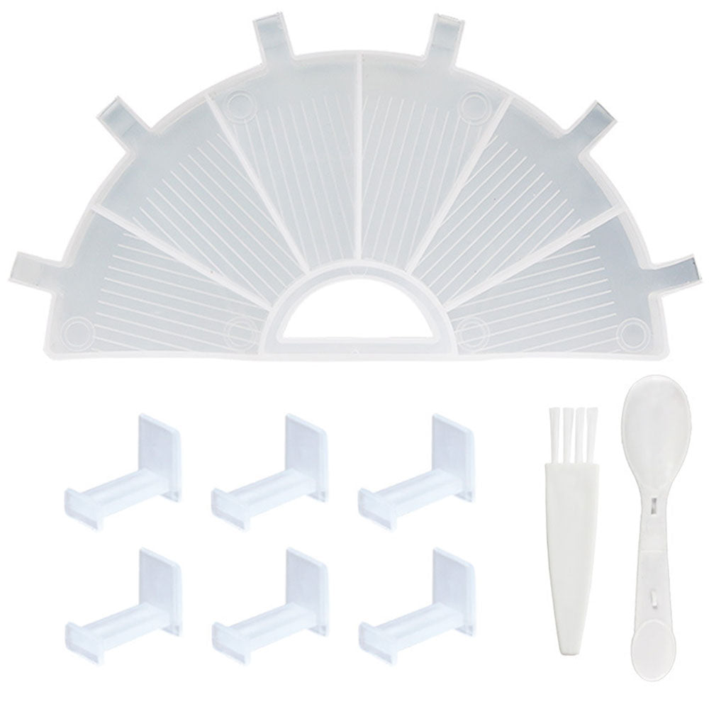 White diamond painting tray organizer with accessories, Professional 9-Piece Diamond Painting Tool Set