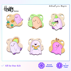 Happy Ghost -Mini  Sad/Angry/Confused/Happy Ghost