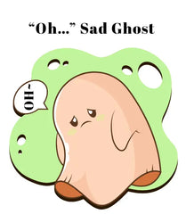 Happy Ghost -Mini  Sad/Angry/Confused/Happy Ghost